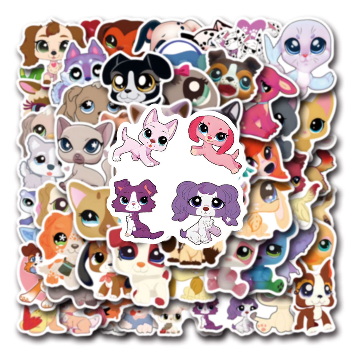 Kids Toys Shop - 10/55/110 Uds. Juego de pegatinas Littlest