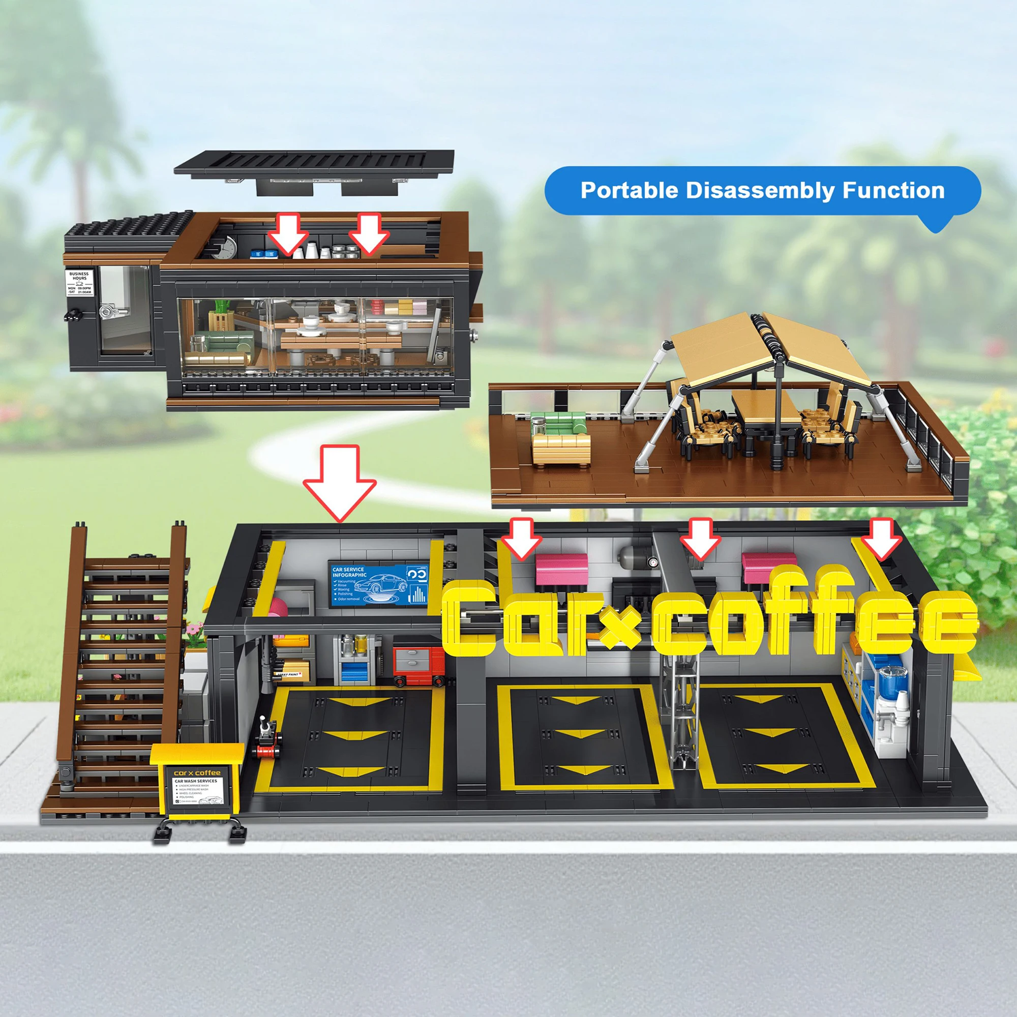 Tienda de reparación de automó - Kids Toys Shop reseña y precio
