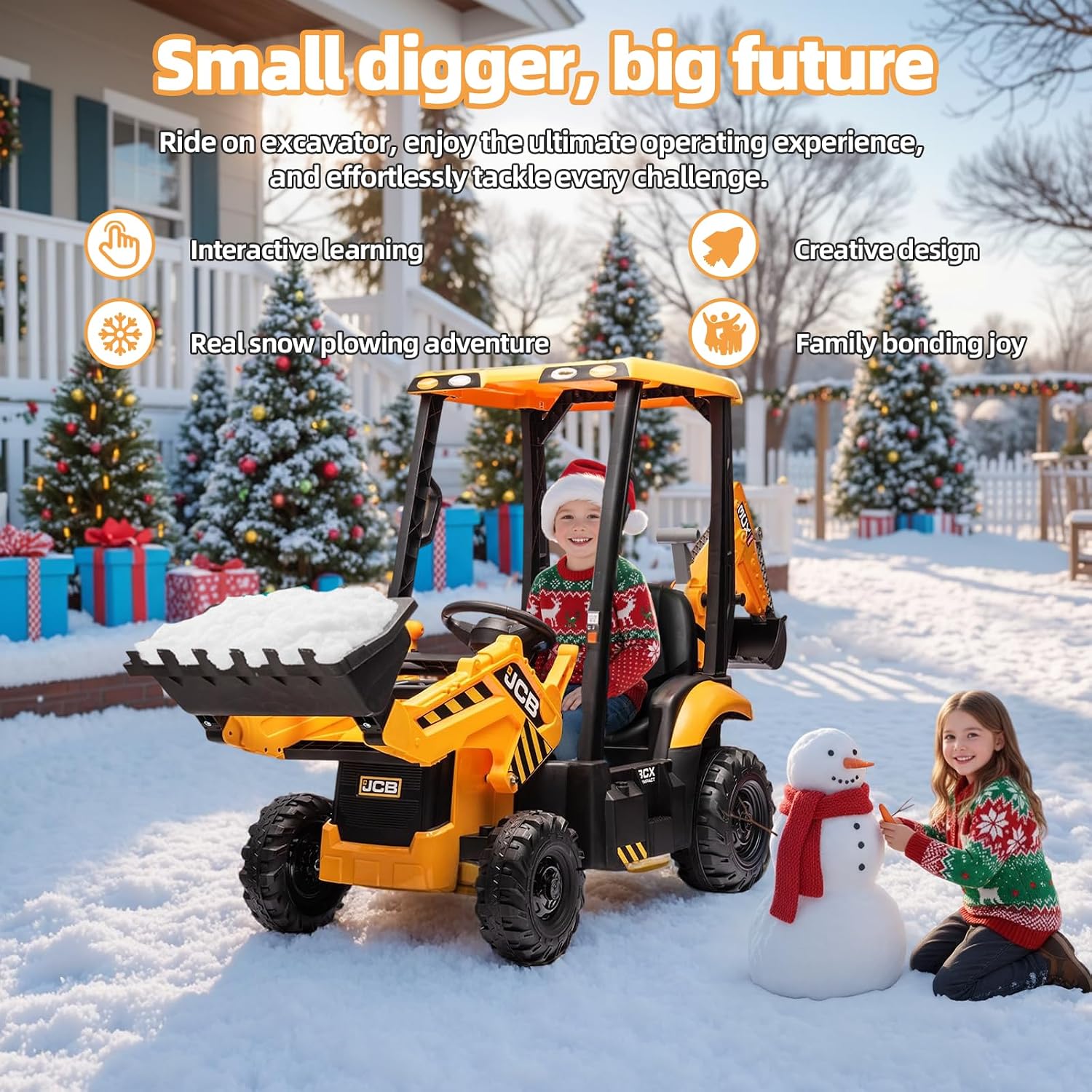 Excavadora Eléctrica JCB 12V c - Kids Toys Jcb reseña y precio