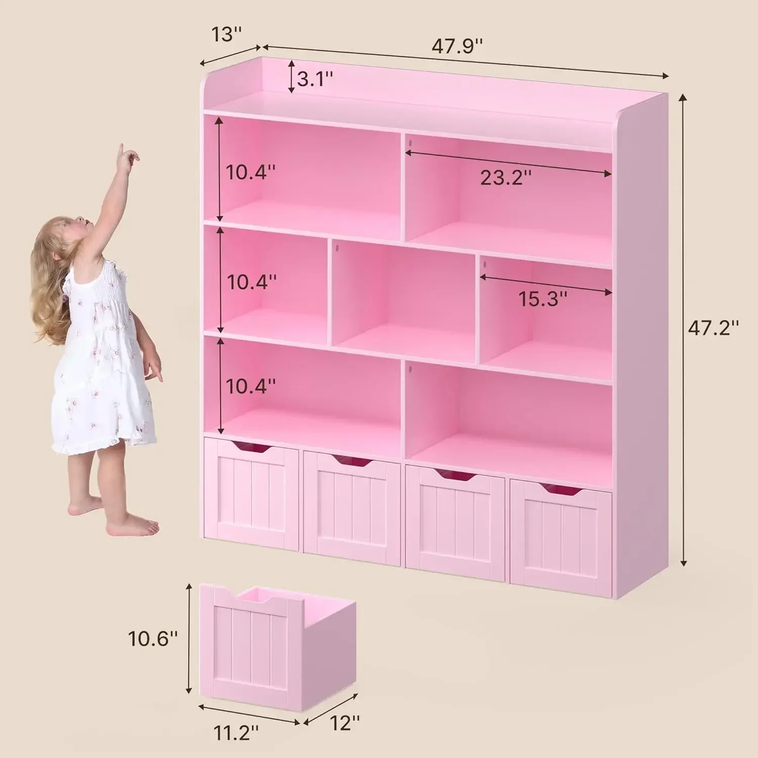 Armario de Almacenamiento de J - Kids Toys Drawers reseña y precio