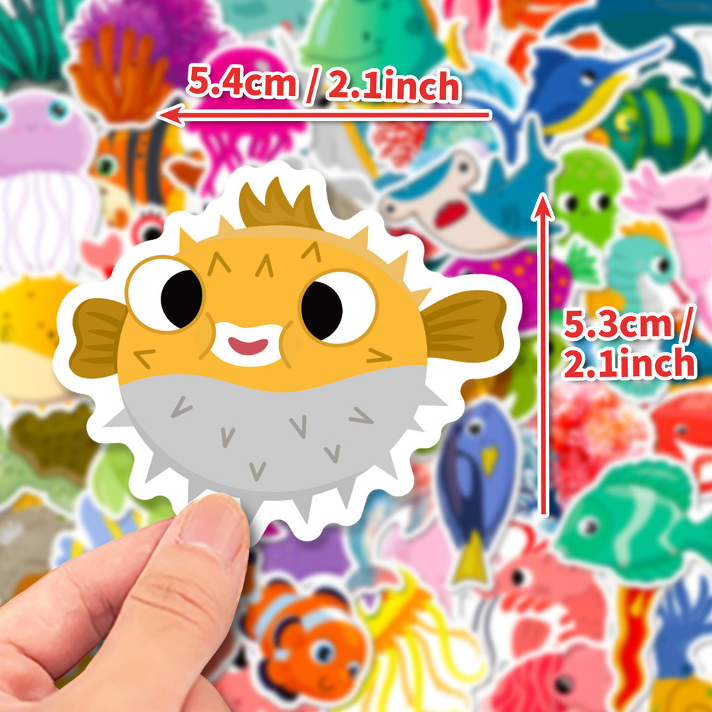 50 pegatinas de vida marina, p - Kids Toys In Store reseña y precio