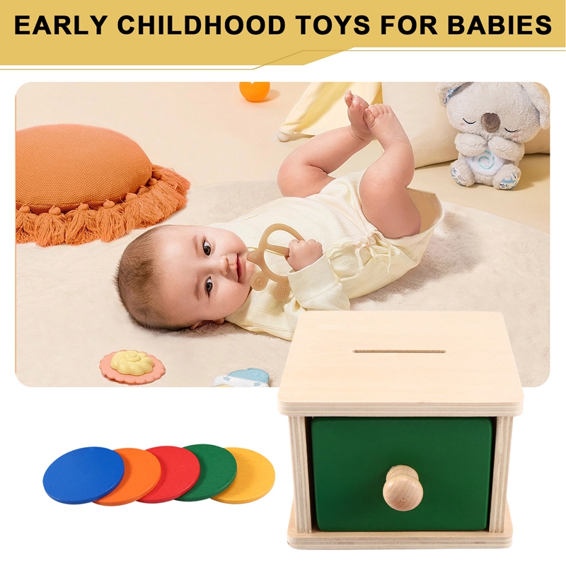 Caja de Monedas de Madera para - Kids Toys Drawers reseña y precio
