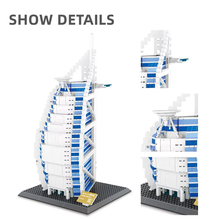 1306 Piezas, Bloques de Constr - Kids Toys Dubai reseña y precio