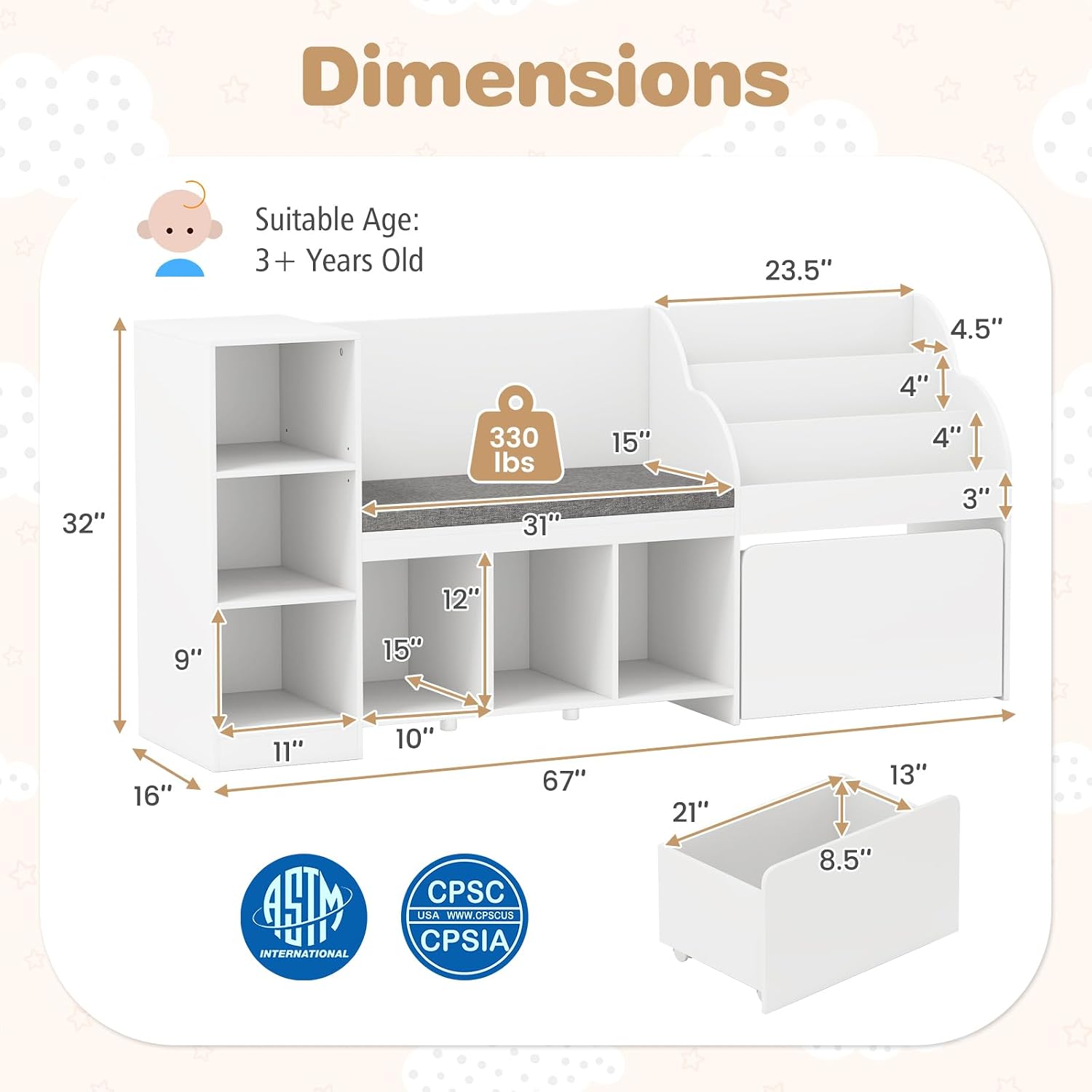 Estantería Infantil con Rincón - Kids Toys Drawers reseña y precio