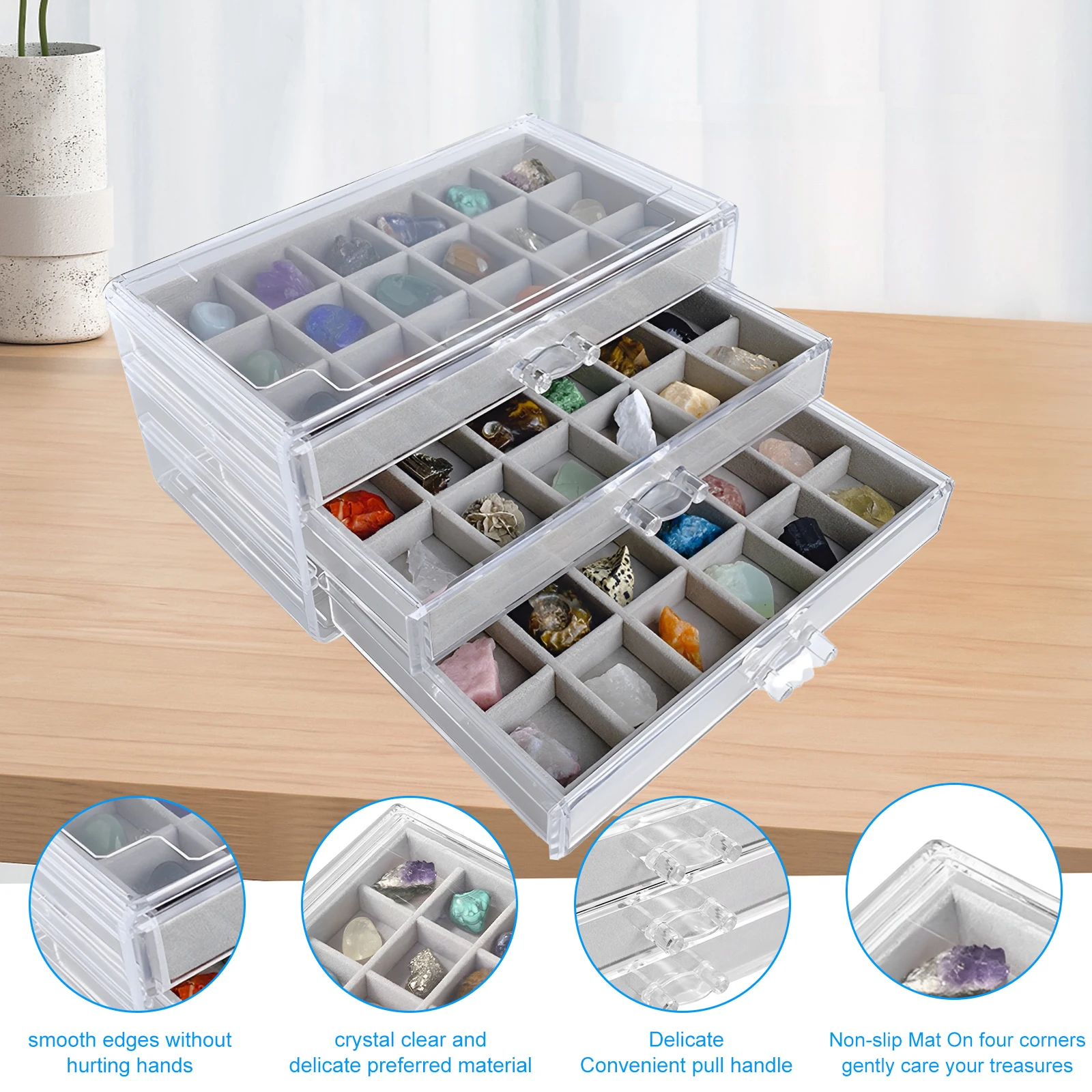 Vitrina de roca con 3 cajones, - Kids Toys Drawers reseña y precio