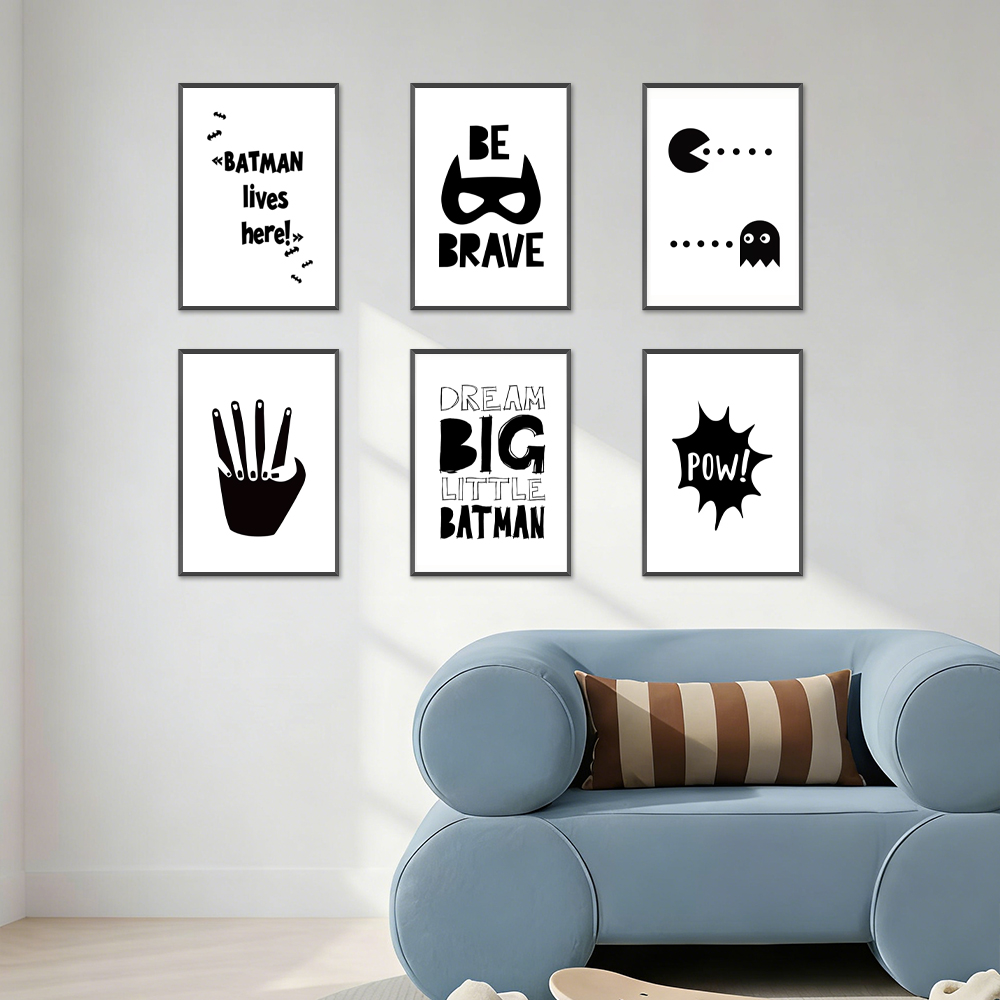Póster minimalista de superhér - Kids Toys Quotes reseña y precio